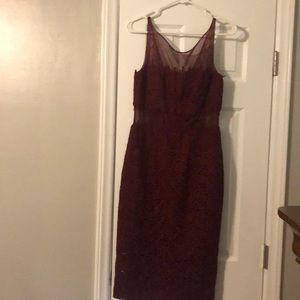 Lace and Mesh Formal Dress